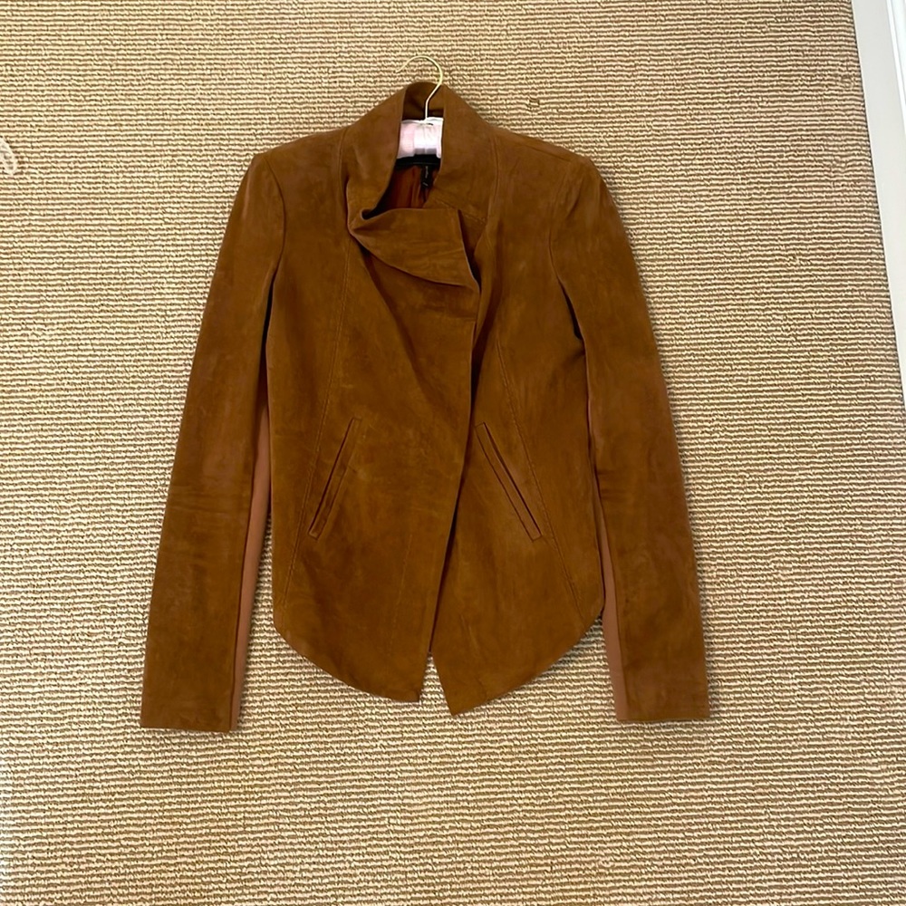 BCBG suede blazer